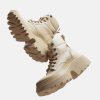 Astrid lace up boots in camel - Imagen 4